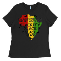 Black black black blackity Ladies Tee - MaliasSmallBusiness