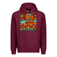 Burgundy Thankful Thanksgiving Coffee Mug Premium Hoodie - FaDigitalArtStudio
