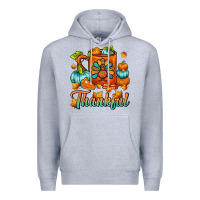 Heather Grey Thankful Thanksgiving Coffee Mug Premium Hoodie - FaDigitalArtStudio