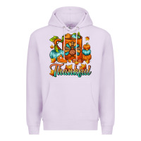 Lilac Thankful Thanksgiving Coffee Mug Premium Hoodie - FaDigitalArtStudio