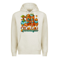 Oatmeal Heather Thankful Thanksgiving Coffee Mug Premium Hoodie - FaDigitalArtStudio