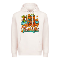Pale Pink Thankful Thanksgiving Coffee Mug Premium Hoodie - FaDigitalArtStudio