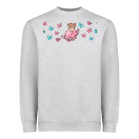 Heather Grey butterflies and mom Heavyweight Sweatshirt - TumblerDesignByShophia