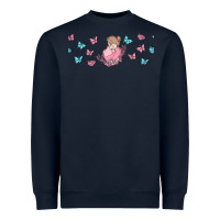 Navy butterflies and mom Heavyweight Sweatshirt - TumblerDesignByShophia