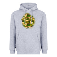 Heather Grey camouflage patch Heavyweight Hoodie - BundleAndBundleShop
