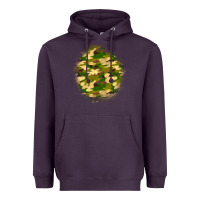 Plum camouflage patch Heavyweight Hoodie - BundleAndBundleShop