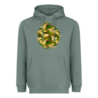 Sage camouflage patch Heavyweight Hoodie - BundleAndBundleShop