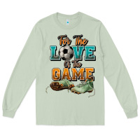 Matcha For the love of the game Soccer Long Sleeve Tee - NancyCooperArtShop