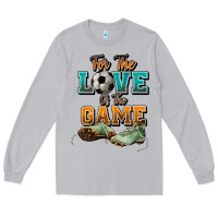 Moon Dust For the love of the game Soccer Long Sleeve Tee - NancyCooperArtShop