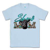 Dusty Blue show mom aztec cowhide black angus Classic Tee - Artiststas