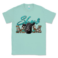 Seafoam show mom aztec cowhide black angus Classic Tee - Artiststas