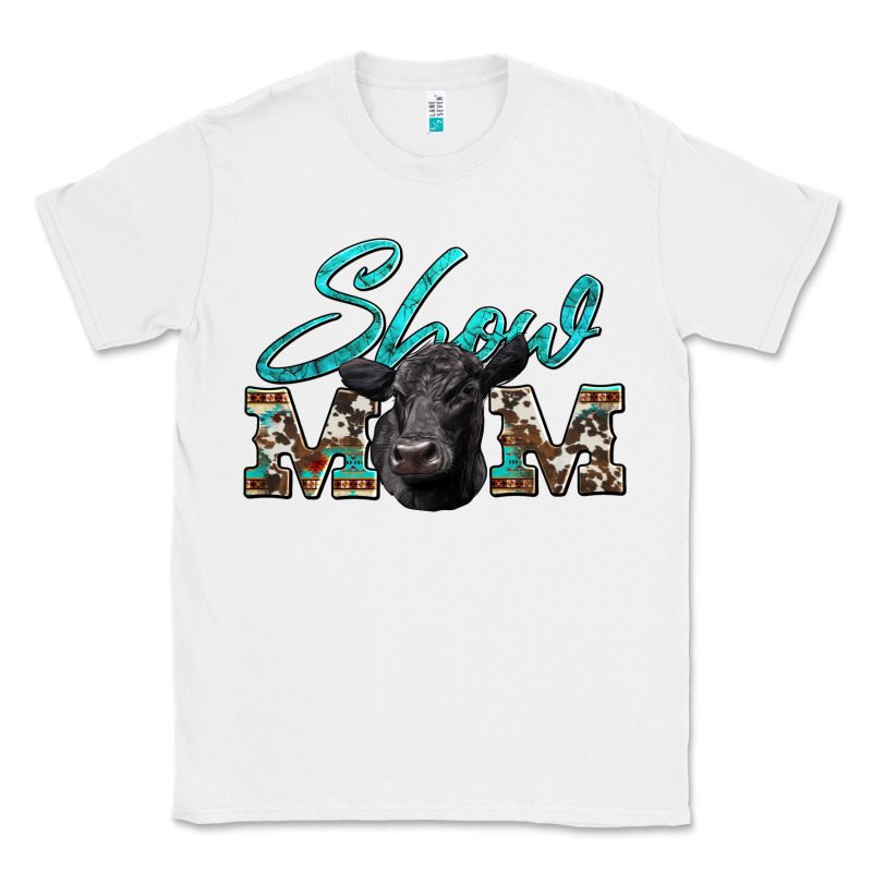 Show Mom Aztec Cowhide Black Angus Classic Tee by Artiststas | Teevron