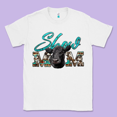 Show Mom Aztec Cowhide Black Angus Classic Tee Designed By Artiststas