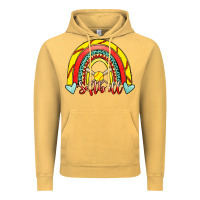 Vintage Mustard Softball Rainbow Vintage Hoodie - RanaPortraitStore