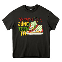 Asphalt stepping into juneteenth Heavy Core Tee - MaliasSmallBusiness