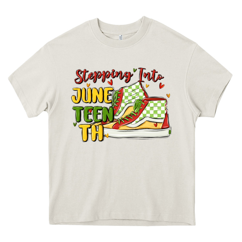 Stepping Into Juneteenth Heavy Core Tee by MaliasSmallBusiness | Teevron