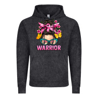 Vintage Black cancer warrior messy bun Vintage Hoodie - BarkalooDesign