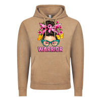 Vintage Coffee cancer warrior messy bun Vintage Hoodie - BarkalooDesign