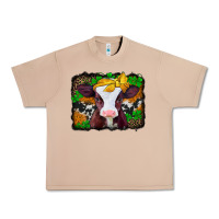 Burro st patricks baby cow with leopard background Urban Heavy Tee - Jasminsmagicworld