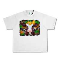 Lunar Rock st patricks baby cow with leopard background Urban Heavy Tee - Jasminsmagicworld