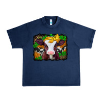 Navy st patricks baby cow with leopard background Urban Heavy Tee - Jasminsmagicworld