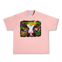 Salmon st patricks baby cow with leopard background Urban Heavy Tee - Jasminsmagicworld