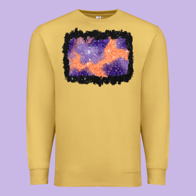 Halloween Spider Web Background Premium Sweatshirt Designed By Bundleandbundleshop