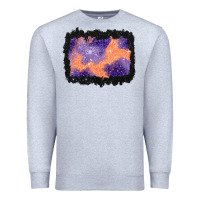 Heather Grey halloween spider web background Premium Sweatshirt - BundleAndBundleShop