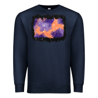 Navy halloween spider web background Premium Sweatshirt - BundleAndBundleShop