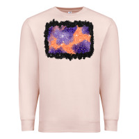 Pale Pink halloween spider web background Premium Sweatshirt - BundleAndBundleShop