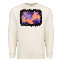Sandshell halloween spider web background Premium Sweatshirt - BundleAndBundleShop