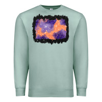 Seafoam halloween spider web background Premium Sweatshirt - BundleAndBundleShop