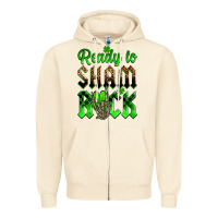 Sandshell St. Patricks' Day ready to sham rock Zipper Hoodie - OliviaCreatesArt