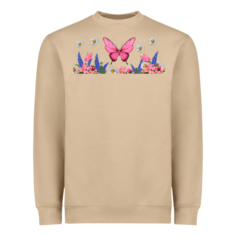 Butterflies And Flowers Heavyweight Sweatshirt by TumblerDesignByShophia | Teevron