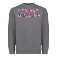 Storm butterflies and flowers Heavyweight Sweatshirt - TumblerDesignByShophia