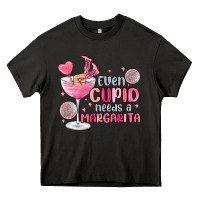 Asphalt even cupid needs a margarita Heavy Core Tee - MaliasSmallBusiness