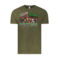 Vintage Olive merry christmas Vintage Tee - SublimationCraftShop