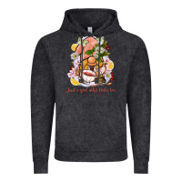 Vintage Black just a girl who loves tea gnome Vintage Hoodie - BarkalooDesign
