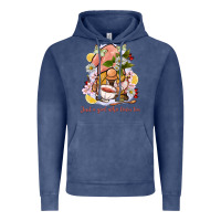 Vintage Denim just a girl who loves tea gnome Vintage Hoodie - BarkalooDesign