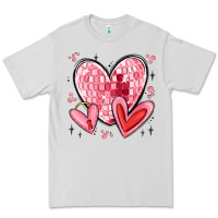 Dove Grey valentines hearts Premium Tee - MaliasSmallBusiness