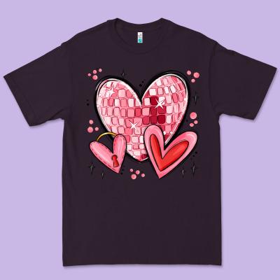 Valentines Hearts Premium Tee Designed By Maliassmallbusiness