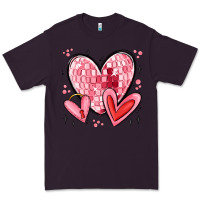 Plum valentines hearts Premium Tee - MaliasSmallBusiness