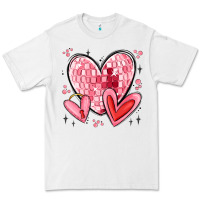 White valentines hearts Premium Tee - MaliasSmallBusiness