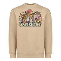 Mushroom game day baseball leopard Heavyweight Sweatshirt - HowdyJamesFarm