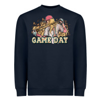 Navy game day baseball leopard Heavyweight Sweatshirt - HowdyJamesFarm