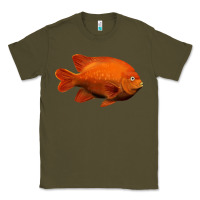 Army Green California Garibaldi Fish Classic Tee - RanaPortraitStore