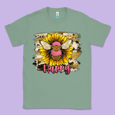 Bee Happy Classic Tee Designed By Jahusdesignshop