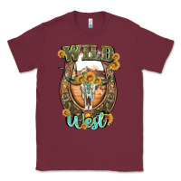 Burgundy wild west Classic Tee - Artiststas