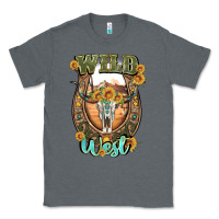 Charcoal Heather wild west Classic Tee - Artiststas