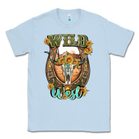 Dusty Blue wild west Classic Tee - Artiststas